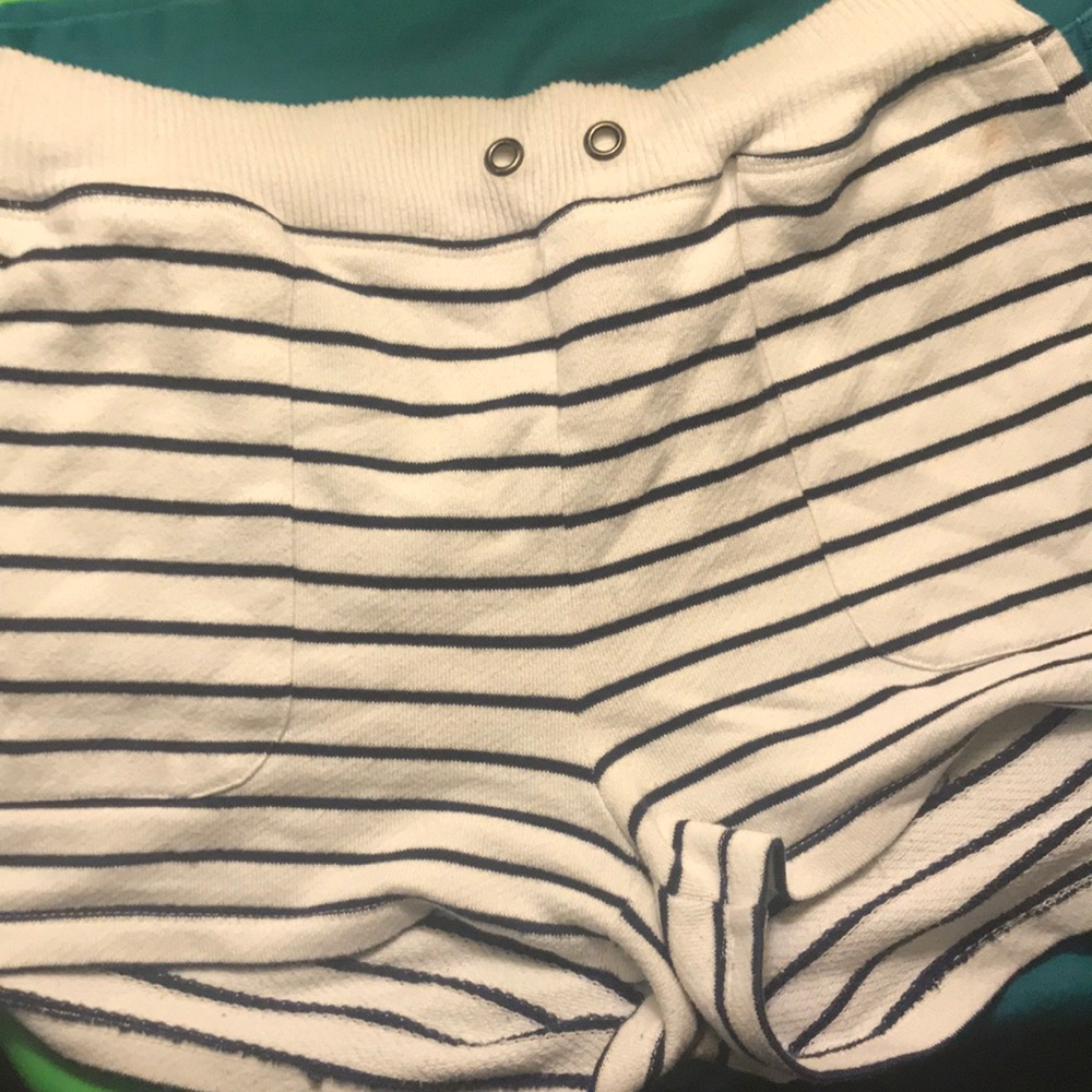 RAILS Striped Cotton Shorts